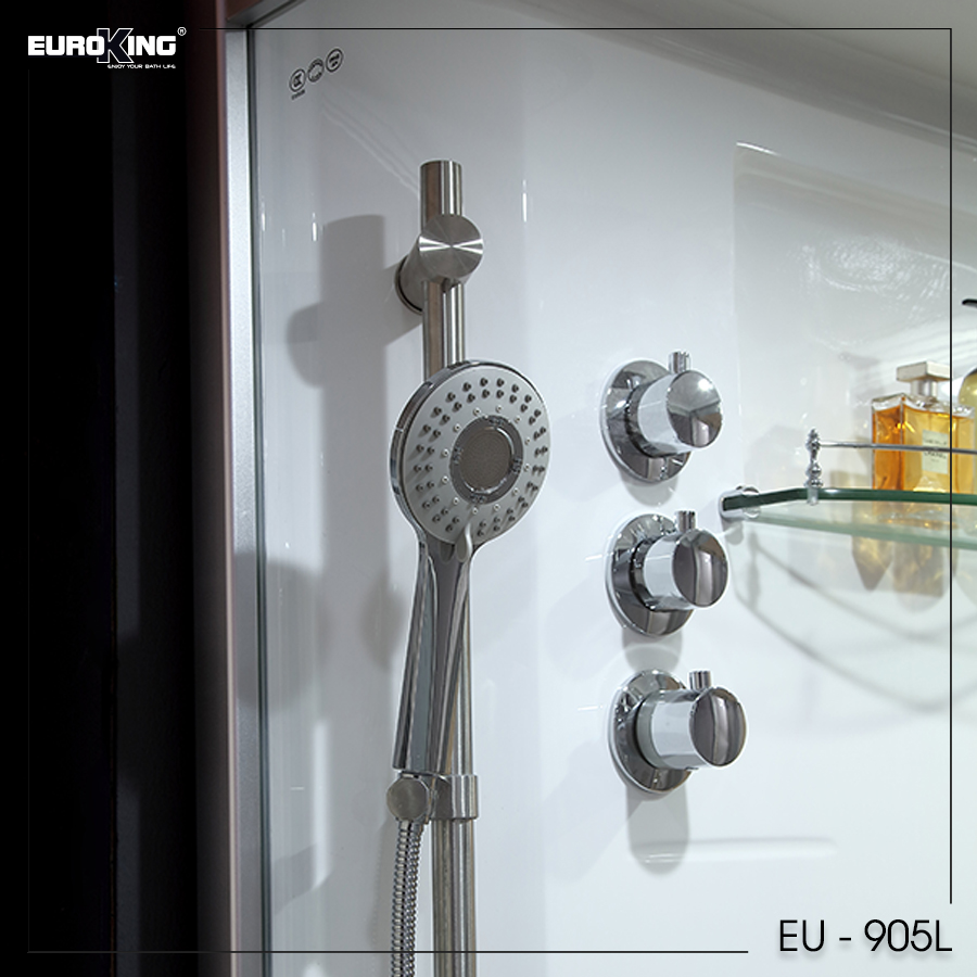Hình ảnh sen tay và nút điều chỉnh Phòng xông hơi Euroking EU-A905